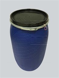 Plastic drum with lid - 120 litres round – for solids Packaging Group I