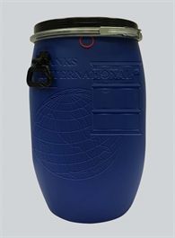 Polythene drum with lid - 60 litres volume