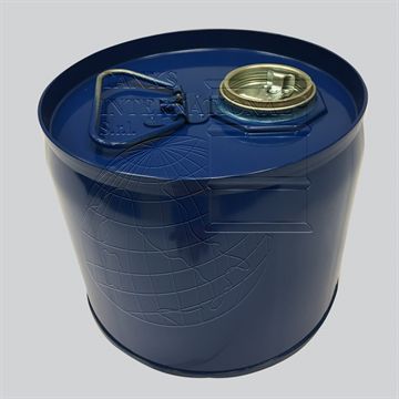 Metallic  lacquered drum with  screw  cap - 6 litres volume