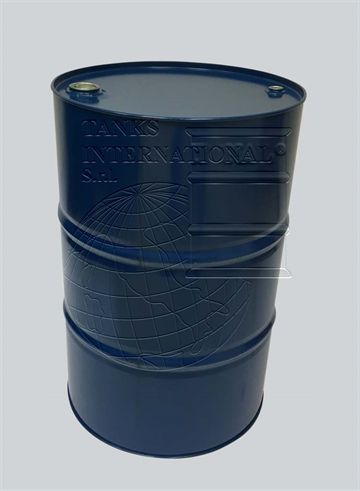 Metallic  lacquered  drum with  caps  – increased capacity - 240 litres volume