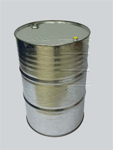 Metallic  galvanized  drum with  caps - 217 litres volume