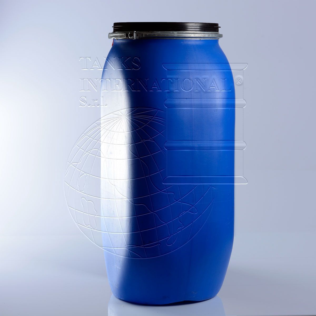 Plastic Drum With Lid - 130 Litres Rectangular | Polfm130