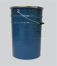 Cone-shaped metallic open-head drum - 32 litres volume lacquered