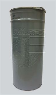 Cone-shaped metallic drum - 101 litres volume