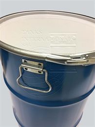 Fusto metallico con coperchio da 60 lt per solidi