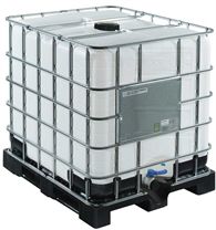 IBC en polythène - ADR - palette en plastique - capacité 1000 litres