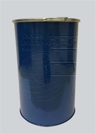 Fusto metallico a corpo liscio con coperchio da 217 lt laccato